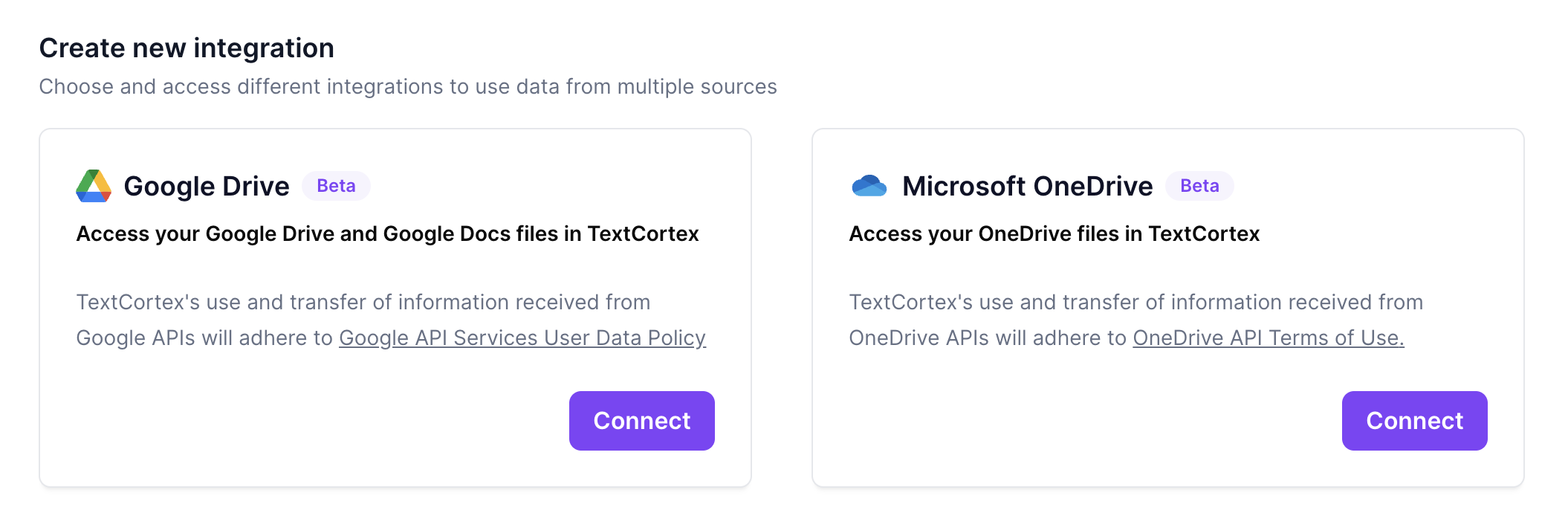 Microsoft OneDrive Integration – TextCortex Help Center